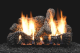 Charred Oak Ceramic Fiber Vent-Free Log Set