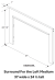 Surround, 3 sided, Metal, Black, 37 wide x 24 1/2 tall x 1 deep 