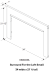 Surround, Metal, Black, for Loft Small Ventless 34 wide x 21 1/2 tall x 1 deep ( 3 sided ) 